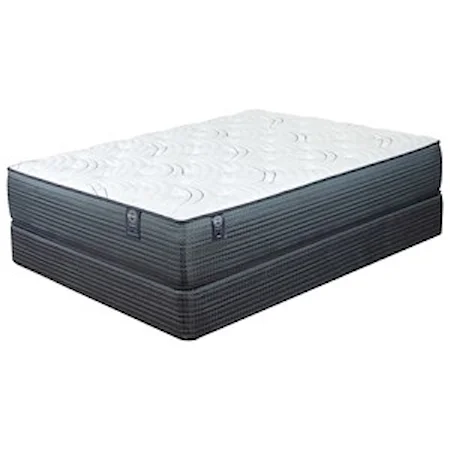 Queen Plush Individually Wrapped Coil Mattress and 9" Black Foundation